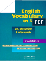 Vocabulary - English Vocabulary in Use 2 Intermediate Cambridge OCR