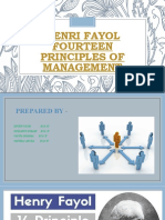 Henri Fayol Fourteen Principles of Management