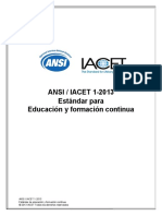Ansi - Iacet - 12013 - Standard - For - Continuing - Education - and - Train Español OBS 10C