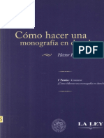 Como Hacer Una Monografia en Derecho - Hector Raul Sandler