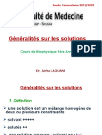 Generalites Sur Les Solutions