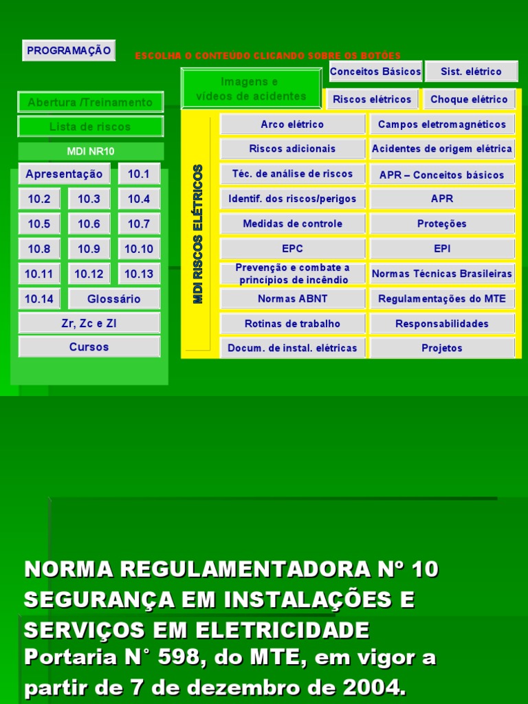 Segurança em Instalações Elétricas NR10 | PDF | Eletricidade | Campo ...