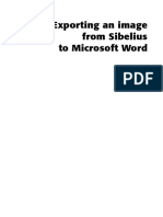 Exporting An Image From Sibelius To Microsoft Word