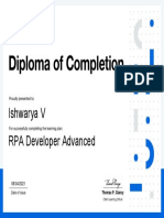 Ishwarya - RPA Developer Advanced Certificate