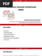 Pulmonary Alveolar Proteinosis (PAP) : Punchalee Kaenmuang M.D