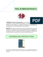 Mercadotecnia III - Proyecto Final Ene 11