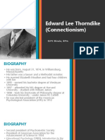 Edward Lee Thorndike (Connectionism) : Ejpc Binala, RPM
