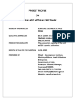 Project Profile ON Surgical and Medical Face Mask