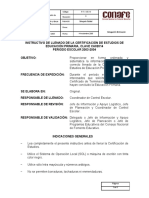 Instructivo de Llenado de La Certificación de Estudios de Educación Primaria, Clave Ca02014 Periodo Escolar