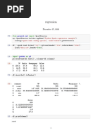 Regression: Pyspark - SQL