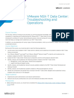 EDU - DATASHEET VMware NSX-T Data Center Troubleshooting and Operations V3.03