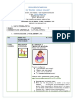 Cronograma de actividades familiares