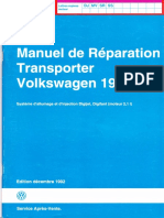 Manuel de Réparation Volkswagen T3 - Edition Août 1985