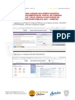 Guía para cargar una oferta electrónicamente en el Portal de Compras Públicas y MFC-Ofertas