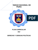 Plan Curricular Derecho UNP