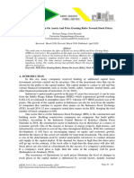 The Effect of Return On Assets and Price Earning Ratio Toward Stock Prices