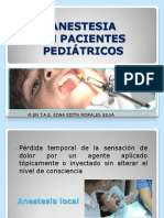 Anestesia Local en Pacientes Pediátricos