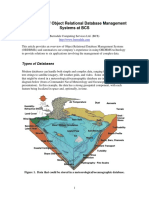 Applications of Object Relational Database Management Systems at BCS