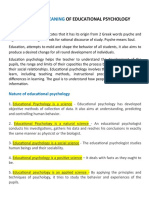 Educational Psychology Assignment