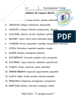 Sinónimos de Repaso Diario 12