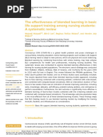 The Effectiveness of Blended Learning in Basic Life Support Training Among Nursing Students: A Systematic Review