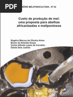 Custo de produção de mel - uma proposta para abelhas africanizadas e meliponíneos