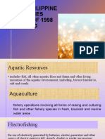The Philippine Fisheries Code of 1998