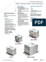 Stellar SR33 Series Basic Soft Starters: Advantages Standards & Approvals