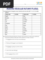 Making Regular Nouns Plural