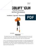 ACCOLIFT CLH Electric Chain Hoists Installation Operation Maintenance and Parts Manual