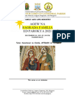 Agew Na Sagrada Familia Ed Parokya 2021: Epiphany of Our Lord Co-Cathedral Parish