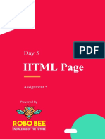 HTML Page: Assignment 5