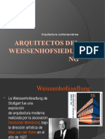 Arquitectos Del Weissenhofsiedlung