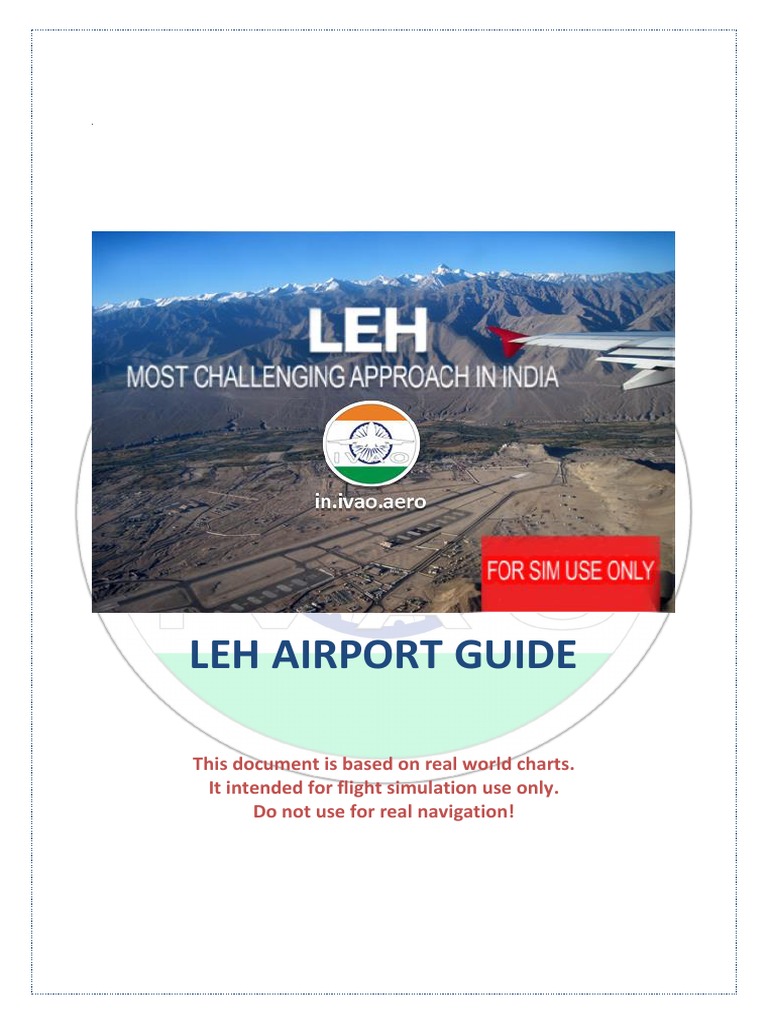Leh Airport Guide | PDF | Instrument Flight Rules | Visual Flight Rules