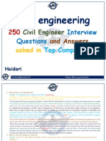 250 Civil Engineer Interview Questions and Answers Asked in Top