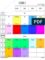 Jadwal Per Kelas - 2021 2022 2