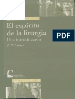 RATZINGER, J. - BENEDICTO XVI, El Espiritu de La Liturgia. Una Introduccion, 2001