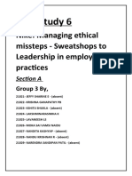 Nike: Managing Ethical Missteps - Sweatshops To Leadership in Employment Practices