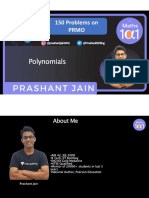 150 Problems On Prmo: Polynomials