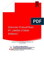 Dokumen Prakualifikasi PT. LAMDA UTAMA KONSULT Konsultan Perencana Pembangunan Gedung Kantor Dan Pelayanan Publik