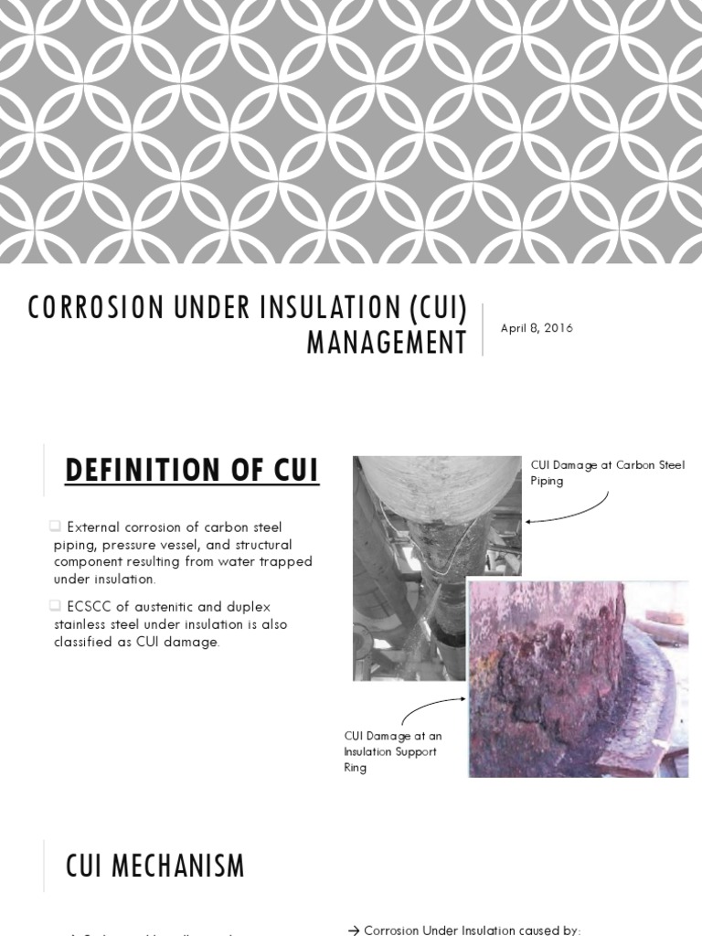 CUI Management and Mitigation Strategies | PDF | Corrosion | Stainless ...