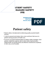 Patient Safety Bio Hazard Safety PPE: K.Kalpana - MSC (N) Asst Prof