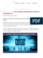 Top 30 Most Popular Database Management Software - The Complete List