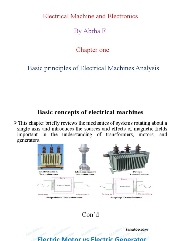 Principle of Electrical machines