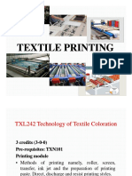 Textile Printing Methods and Technologies
