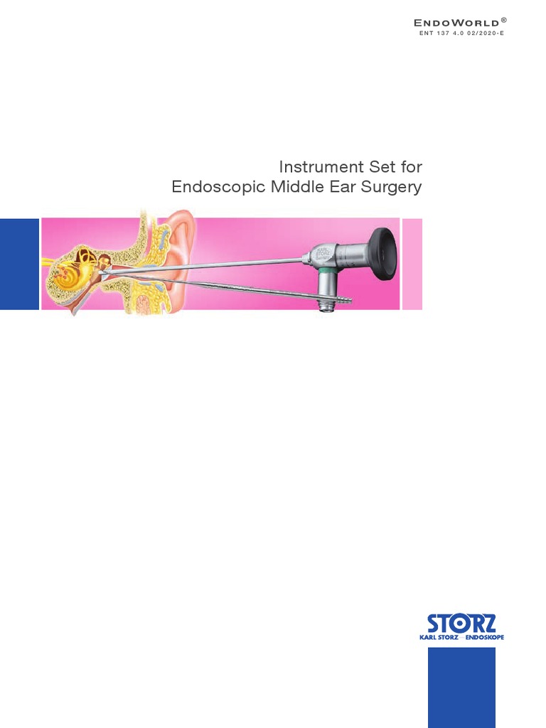 Instrument Set For Endoscopic Middle Ear Surgery STORZ PDF