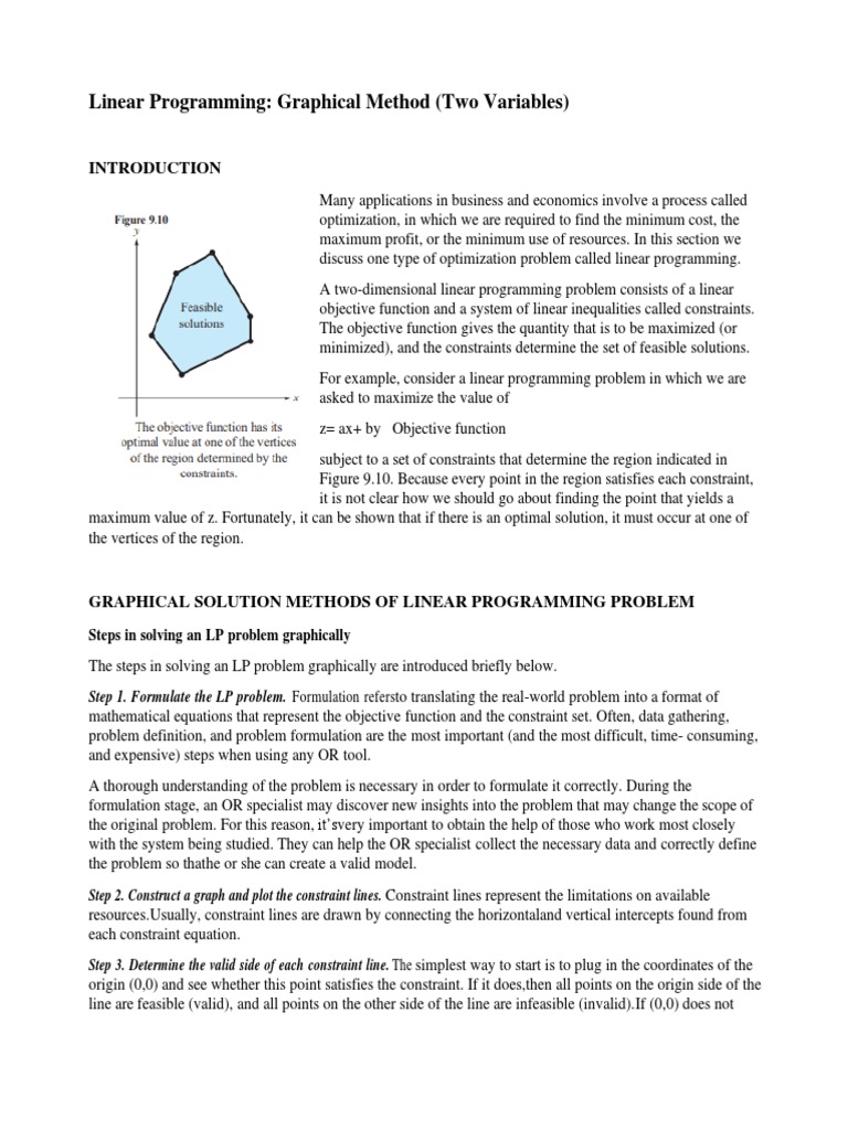 Linear Programming | PDF | Linear Programming | Mathematical Optimization