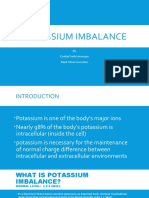 Potassium Imbalance: by Ezekiel Seth Umangay Mark Oliver Gonzales