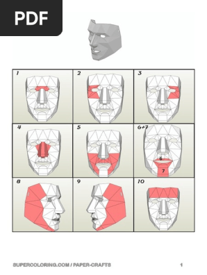 low-poly-mask-paper-crafts