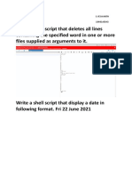 Write A Shell Script That Deletes All Lines Containing The Specified Word in One or More Files Supplied As Arguments To It